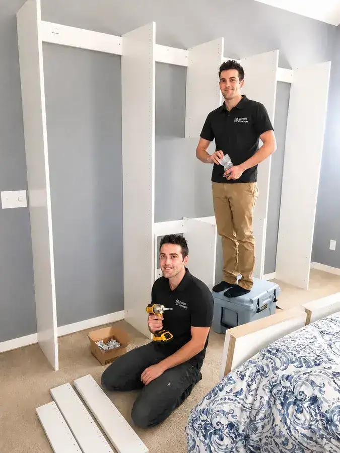 Comfort Concepts QCA installation team on a job site
